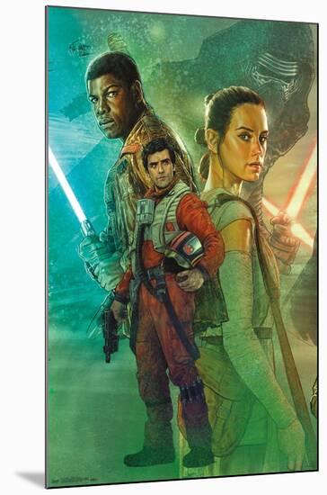 Star Wars: The Force Awakens - Celebration Mural-Trends International-Mounted Poster