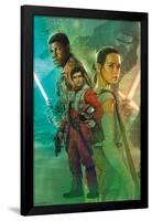 Star Wars: The Force Awakens - Celebration Mural-Trends International-Framed Poster