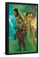 Star Wars: The Force Awakens - Celebration Mural-Trends International-Framed Poster