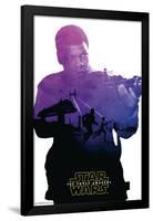 Star Wars: The Force Awakens - Finn Badge-Trends International-Framed Poster