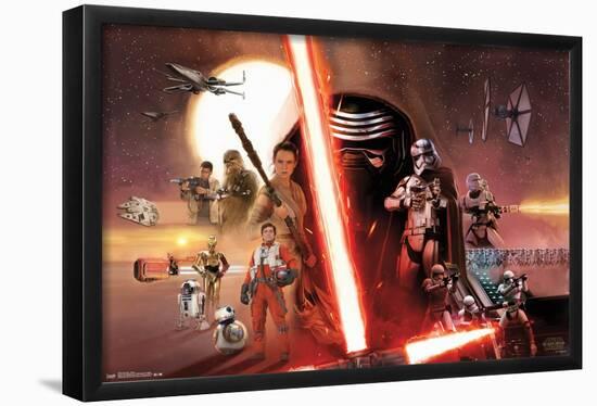 Star Wars: The Force Awakens - Group-Trends International-Framed Poster