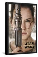 Star Wars: The Force Awakens - Rey Portrait-Trends International-Framed Poster