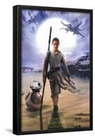 Star Wars: The Force Awakens - Rey-Trends International-Framed Poster