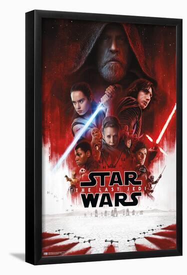 Star Wars: The Last Jedi - One Sheet (No Billing Block)-Trends International-Framed Poster