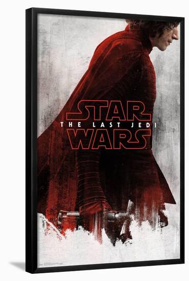 Star Wars: The Last Jedi - Red Kylo-Trends International-Framed Poster