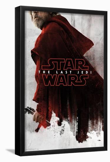 Star Wars: The Last Jedi - Red Luke-Trends International-Framed Poster