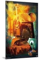 Star Wars: The Mandalorian - Boba Fett By Joe Corroney-Trends International-Mounted Poster