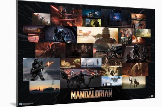 Star Wars: The Mandalorian - Credit Illustrations-Trends International-Mounted Poster