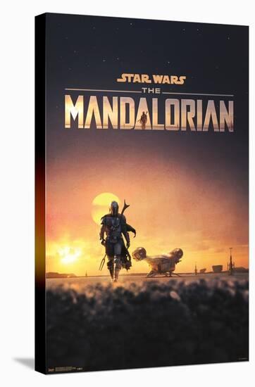 Star Wars: The Mandalorian - D23 One Sheet-Trends International-Stretched Canvas