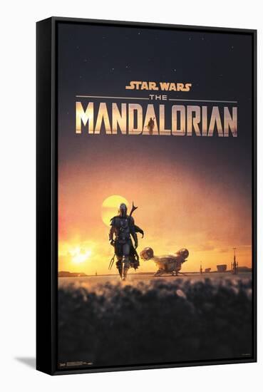 Star Wars: The Mandalorian - D23 One Sheet-Trends International-Framed Stretched Canvas