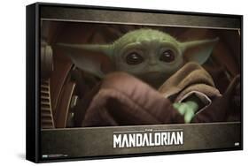 Star Wars: The Mandalorian - Eyes-Trends International-Framed Stretched Canvas