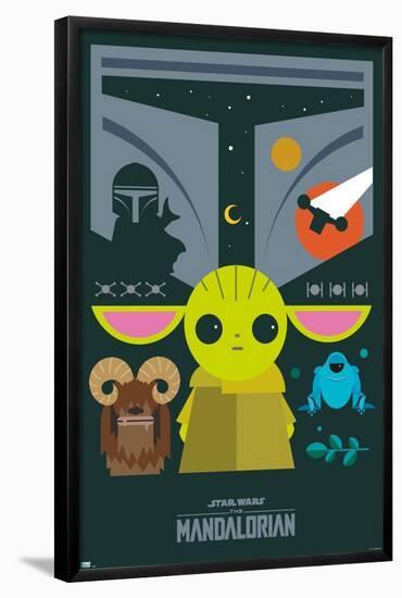 Star Wars: The Mandalorian - Geo Pop Group-null-Framed Poster