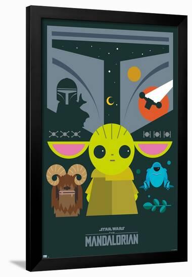 Star Wars: The Mandalorian - Geo Pop Group-null-Framed Poster