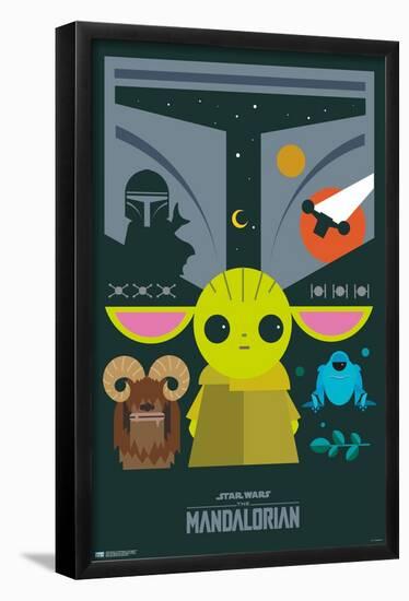 Star Wars: The Mandalorian - Geo Pop Group-Trends International-Framed Poster