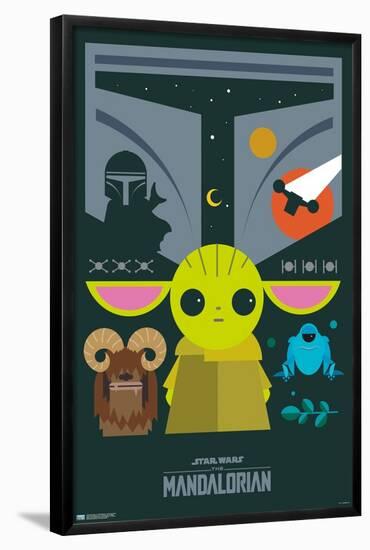 Star Wars: The Mandalorian - Geo Pop Group-Trends International-Framed Poster
