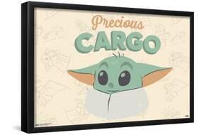 Star Wars: The Mandalorian - Grogu Precious Cargo-Trends International-Framed Poster