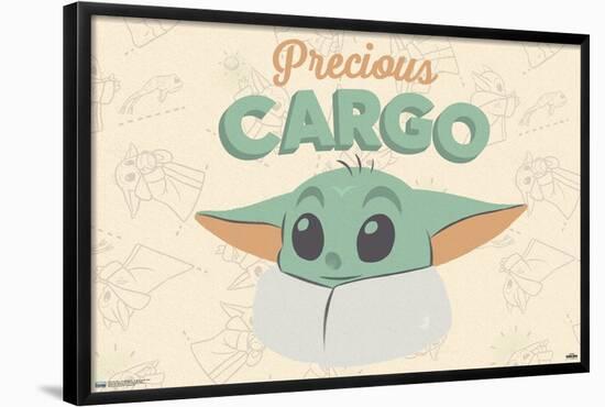 Star Wars: The Mandalorian - Grogu Precious Cargo-Trends International-Framed Poster