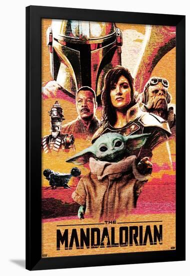 STAR WARS: THE MANDALORIAN - GROUP COLLAGE-null-Framed Standard Poster