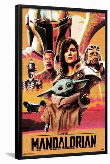 Star Wars: The Mandalorian - Group Collage-Trends International-Framed Poster