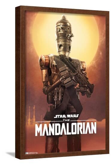 Star Wars: The Mandalorian - IG-11 Premium Poster--Framed Poster