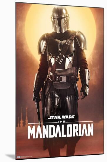 Star Wars: The Mandalorian - Mandalorian-Trends International-Mounted Poster