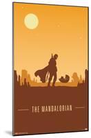 Star Wars: The Mandalorian - Mando and The Child at Dusk-Trends International-Mounted Poster