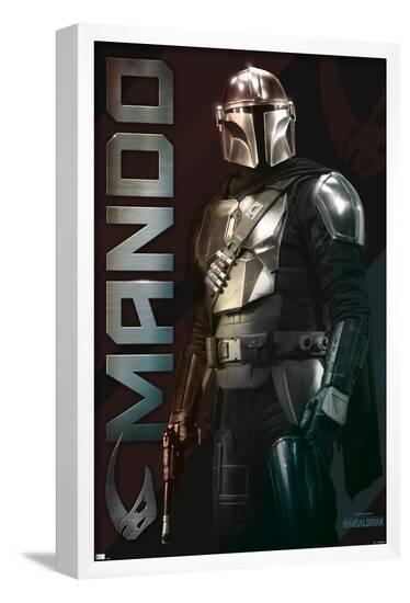 Star Wars: The Mandalorian - Name Premium Poster--Framed Poster
