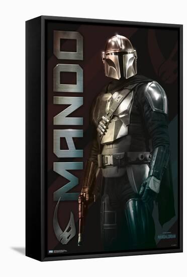 Star Wars: The Mandalorian - Name-Trends International-Framed Stretched Canvas