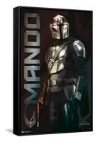 Star Wars: The Mandalorian - Name-Trends International-Framed Stretched Canvas