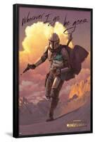 Star Wars: The Mandalorian - Protect-null-Framed Poster