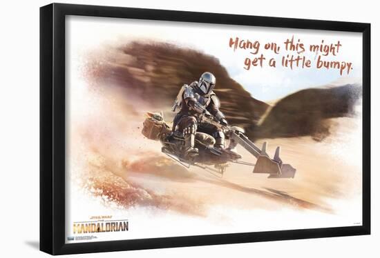 Star Wars: The Mandalorian - Ride-Trends International-Framed Poster