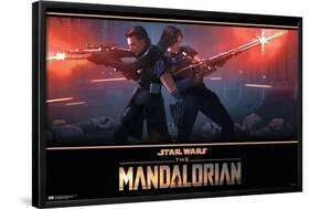 Star Wars: The Mandalorian Season 2 - Back to Back-Trends International-Framed Poster