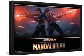 Star Wars: The Mandalorian Season 2 - Back to Back-Trends International-Framed Poster