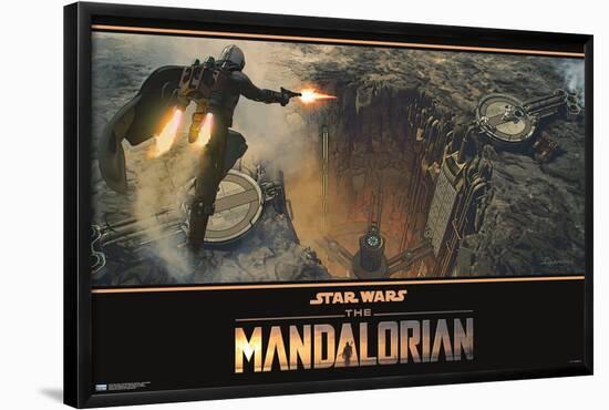 Star Wars: The Mandalorian Season 2 - Base Battle-Trends International-Framed Poster