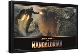 Star Wars: The Mandalorian Season 2 - Base Battle-Trends International-Framed Poster