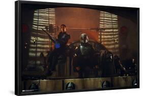 Star Wars: The Mandalorian Season 2 - Boba Fett on Jabba's Throne-Trends International-Framed Poster