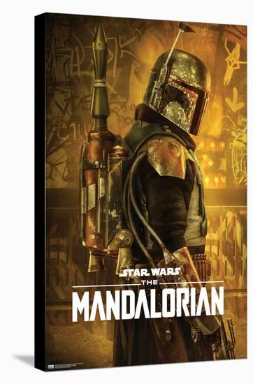 Star Wars: The Mandalorian Season 2 - Boba Fett One Sheet-Trends International-Stretched Canvas