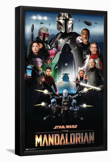 Star Wars: The Mandalorian Season 2 - Key Art by Andrew Switzer-Trends International-Framed Poster