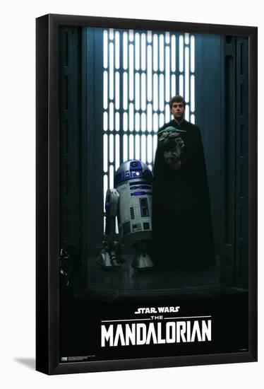 Star Wars: The Mandalorian Season 2 - Luke, Grogu and R2-D2-Trends International-Framed Poster
