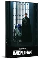 Star Wars: The Mandalorian Season 2 - Luke, Grogu and R2-D2-Trends International-Mounted Poster