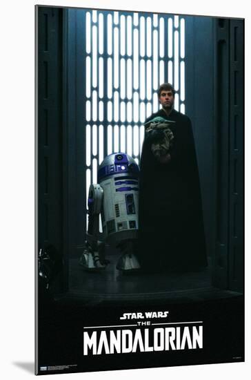 Star Wars: The Mandalorian Season 2 - Luke, Grogu and R2-D2-Trends International-Mounted Poster