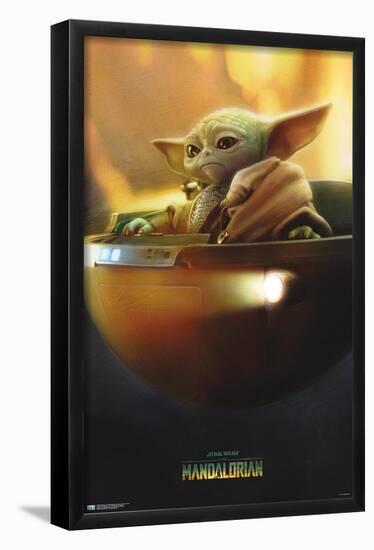 Star Wars: The Mandalorian Season 3 - Grogu in Pod-Trends International-Framed Poster