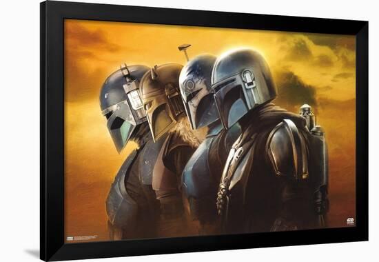 Star Wars: The Mandalorian Season 3 - Helmets-Trends International-Framed Poster