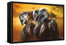 Star Wars: The Mandalorian Season 3 - Helmets-Trends International-Framed Stretched Canvas