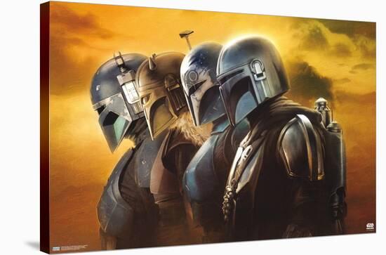 Star Wars: The Mandalorian Season 3 - Helmets-Trends International-Stretched Canvas