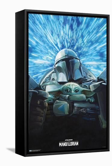 Star Wars: The Mandalorian Season 3 - Lightspeed-Trends International-Framed Stretched Canvas