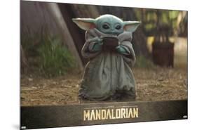 STAR WARS: THE MANDALORIAN - THE CHILD WITH SOUP-null-Mounted Standard Poster