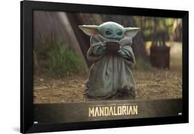 STAR WARS: THE MANDALORIAN - THE CHILD WITH SOUP-null-Framed Standard Poster