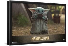 Star Wars: The Mandalorian - The Child with Soup-Trends International-Framed Poster