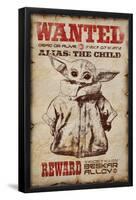 Star Wars: The Mandalorian - Wanted-Trends International-Framed Poster